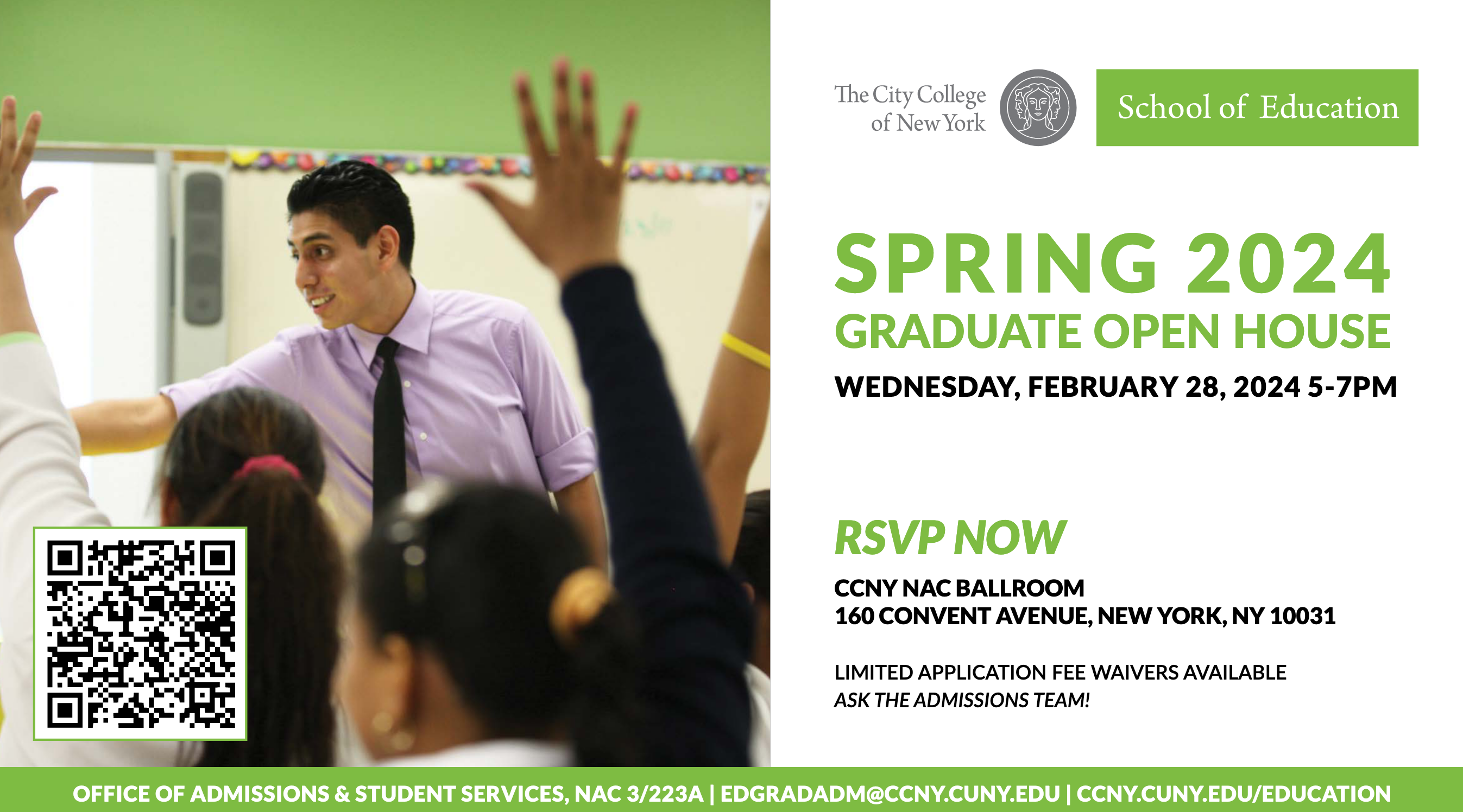 School of Education Spring 2024 Graduate Open House